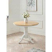 The Very Collection Kentucky 100Cm Fixed Top Dining Table
