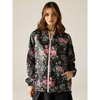 Regatta Ladies Cath Kidston Pack It Jacket - Black Hackney Rose
