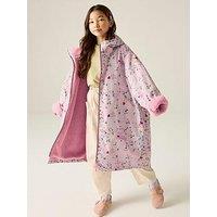 Regatta Girls Cath Kidston Junior Changing Robe - Puppy Floral