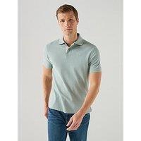 Barbour Tartan Pique Tailored Fit Polo Shirt - Blue