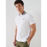 Barbour International Neville Tipped Polo Shirt - White