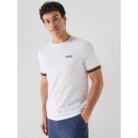 Barbour International Deep Cuff Evan Tipped T-Shirt - White