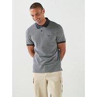 Barbour Copgrove Tailored Fit Jaquard Polo Shirt - Navy