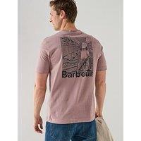 Barbour Moonwell Back Graphic T-Shirt - Light Red