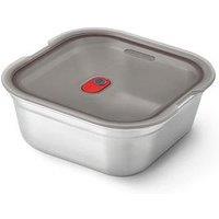 Black+Blum Microwavable Steel Multifunction Meal Prep Square Box Large - Grey