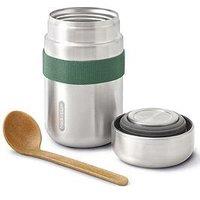 Black+Blum Food Flask With Wooden Spoon 400Ml - Olive