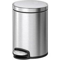 Eko Eva Stainless Steel Pedal Bin 5L - Silver