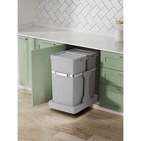Eko Deco Duo Pull Out Recycling Bin 20+15L - Grey