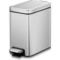 Eko Stella Stainless Steel Slim Pedal Bin 6L - Silver