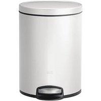 Eko Eva Stainless Steel Pedal Bin 5L - White