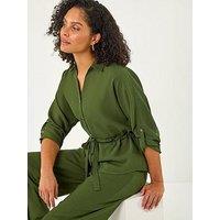 Roman Safari Tie Front Jacket