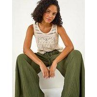 Roman Crochet Knit Vest