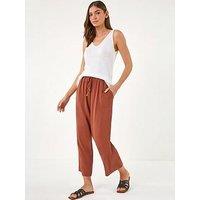Roman Cropped Linen Trouser