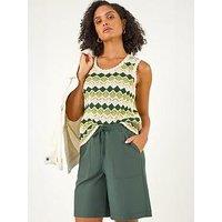 Roman Drawcord Detail Pocket Shorts