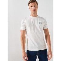 Hackett Heritage H Circle Logo T-Shirt - Off White