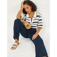 Roman Cotton Air Flow Wide Leg Trouser