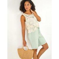 Roman Drawcord Stretch Culottes