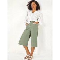 Roman Wide Hem Cropped Trouser