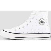 Converse Girls' Chuck Taylor All Star High Studded Trainers - White