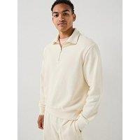 Boss C-Seidler 55 1/4 Zip Sweatshirt - White