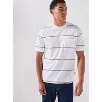 Boss C-Tigerman 02 Global Stripe Pocket T-Shirt - White