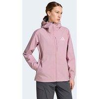 Adidas Terrex Womens Outdoor 2.5L Rain Jacket - Purple