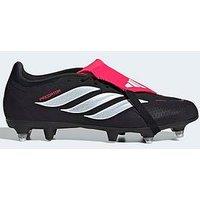 Adidas Mens Predator League Fold-Over Tongue Soft Ground Football Boots - Black