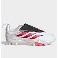 Adidas Junior Predator Club No Lace Firm Ground Football Boots - White