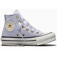 Converse Kids Lace Chuck Taylor All Star Eva Lift Trainers - Purple