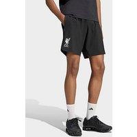 Adidas Mens Liverpool Fc Tiro Travel Shorts - Black