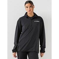 Adidas Terrex Womens Outdoor 1/2 Zip Fleece - Black