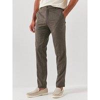 Boss C-Genius-263 Linen Blend Suit Trousers - Open Green