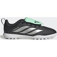 Adidas Junior Predator Club Folded Tongue Astro Turf Football Boots - Black/Green