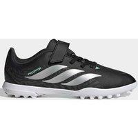 Adidas Junior Predator Club Hook & Loop Astro Turf Football Boots - Black/Green