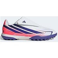 Adidas Junior F50 Hyperfast Club No Lace Astro Turf Football Boots - White