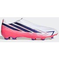 Adidas Mens F50 Hyperfast League Laceless Firm Ground Football Boots - White