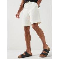 Boss C-Peter Linen Blend Shorts - Open White