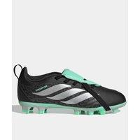 Adidas Junior Predator Club Folded Tongue Firm Ground Football Boots - Black/Green