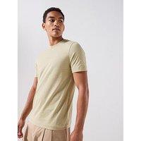 Boss Thompson 01 Regular Fit Small Left Chest Logo T-Shirt - Dark Beige