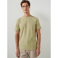 Boss H-Thompson 321 Textured T-Shirt - Dark Beige