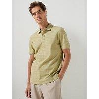 Boss H-Parlay 321 Textured Polo Shirt - Dark Beige