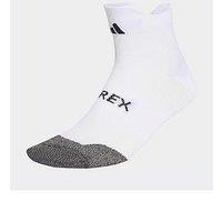 Adidas Terrex Unisex Terrex Climacool Trail Running Speed Ankle Socks - White / Black