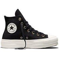 Converse Womens Chuck Taylor All Star Lift Hi-Top Trainers - Black