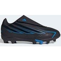 Adidas Junior F50 Hyperfast Club Velcro Firm Ground Football Boots - Black