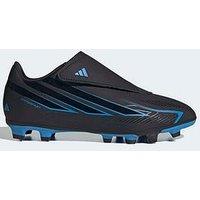 Adidas Junior F50 Hyperfast Club Velcro Firm Ground Football Boots - Black