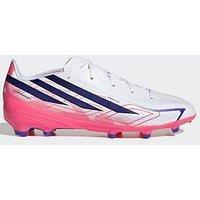 Adidas Junior F50 Hyperfast League Firm Ground Football Boots - White