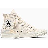 Converse Womens Chuck Taylor All Star Hi Cosmic Trainers - Cream