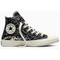 Converse Womens Chuck Taylor All Star Hi Cosmic Trainers - Black