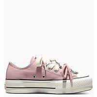 Converse Womens Chuck Taylor All Star Lift Ox Portable Heirloom Trainers - Pink