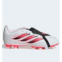 Adidas Junior Predator Club Folded Tongue Firm Ground Football Boots - White